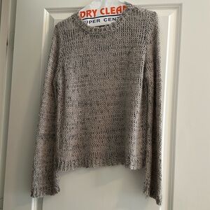 Grey and blue sweater. Size small. Dry cleaned.